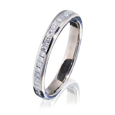Princess Cut Diamond Eternity Wedding Ring