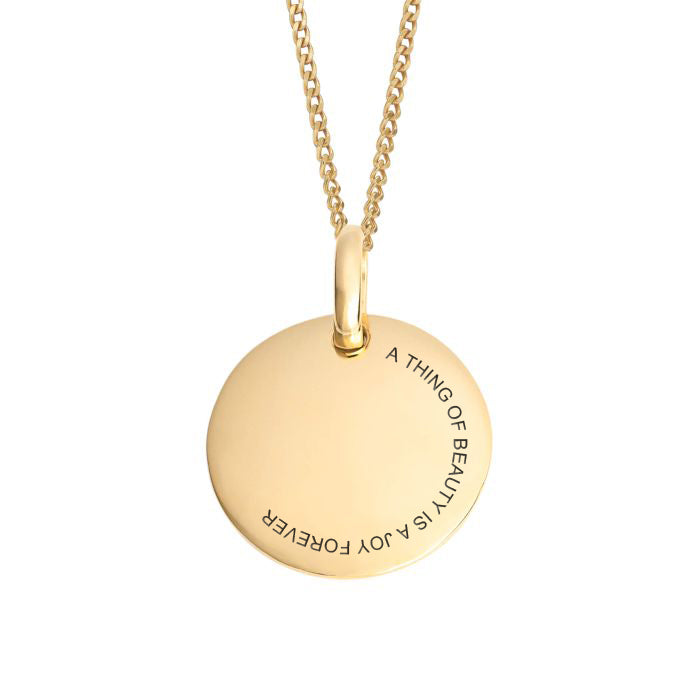 Gold Round Pendant