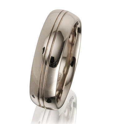Engraved Court Wedding Ring