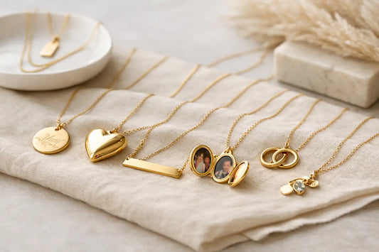 12 Personalised Gold Necklace Ideas