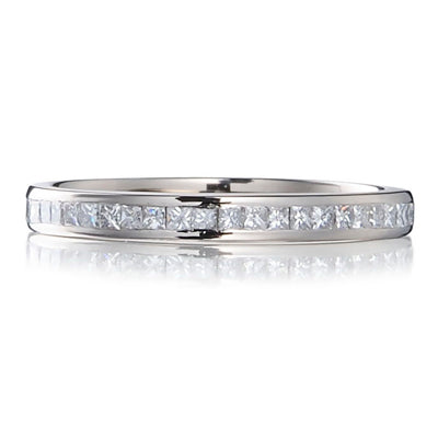 Princess Cut Diamond Eternity Wedding Ring