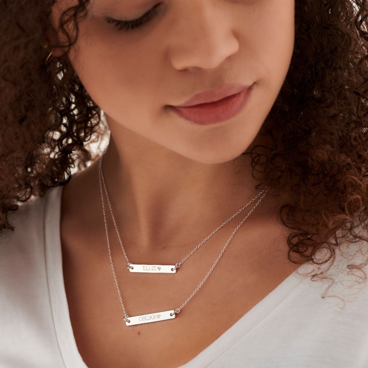 Silver Bar Necklace