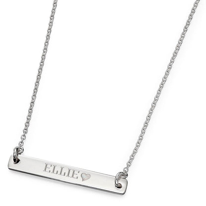 Silver Bar Necklace