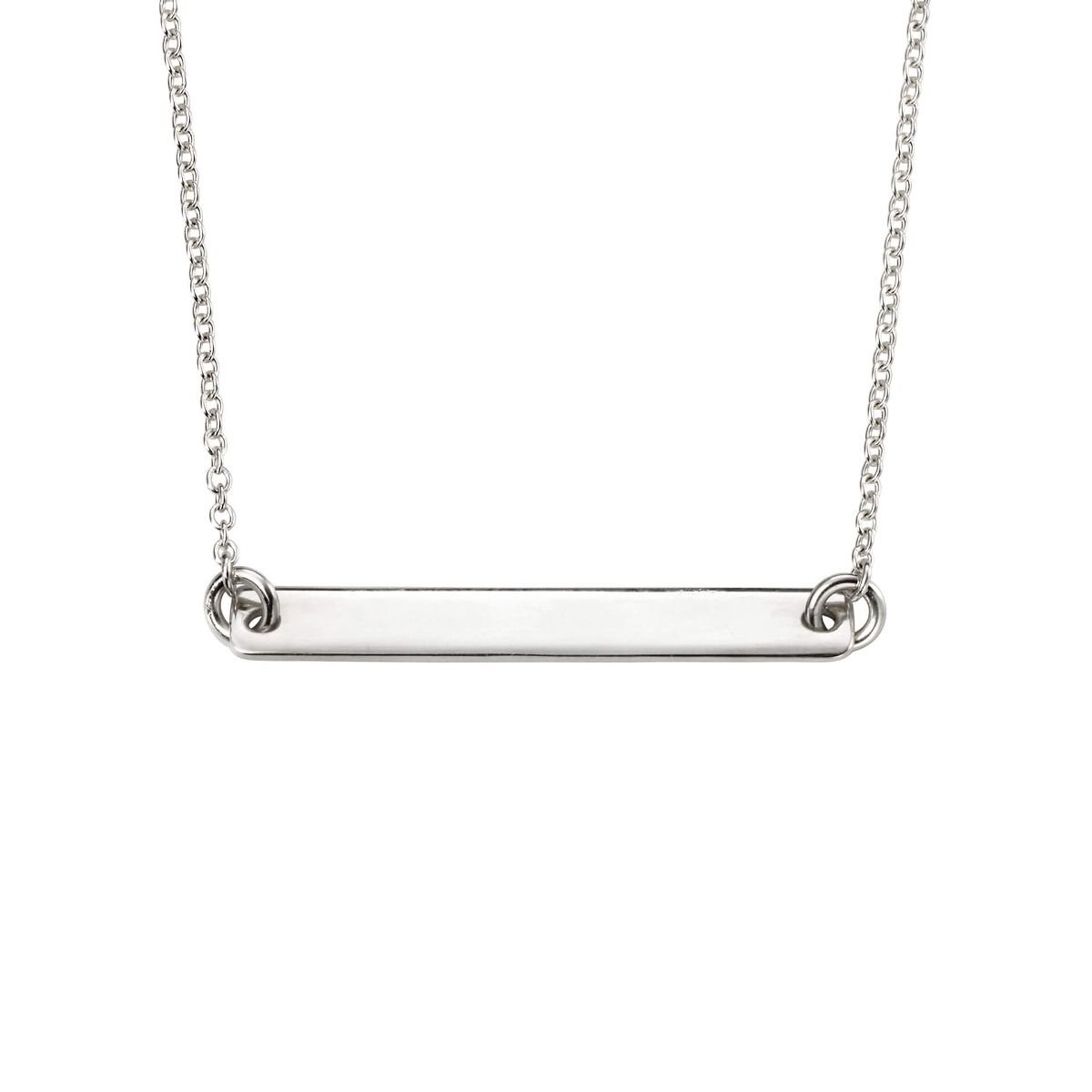 Silver Bar Necklace